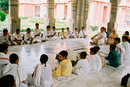 Each group chanted a selection from their Veda