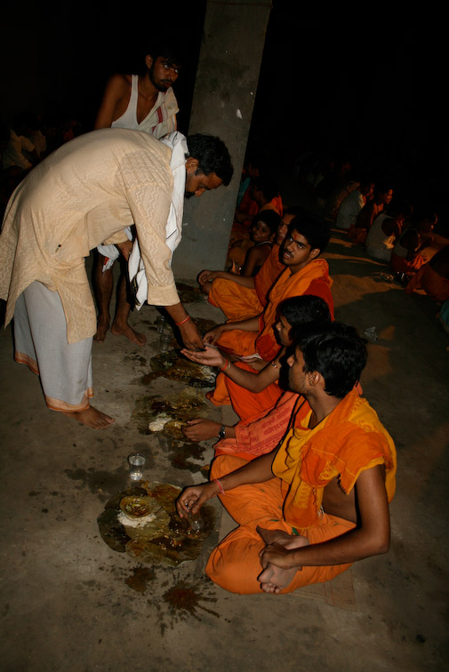 After dinner each person was given 10 rupees to spend as they wish